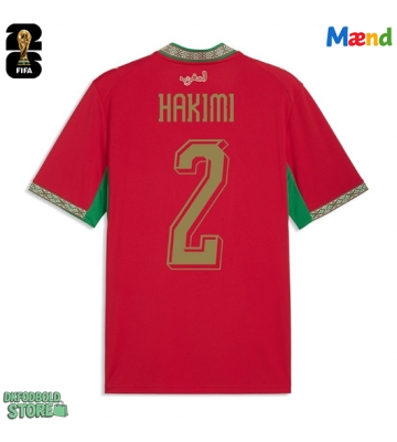Marokko Achraf Hakimi #2 Replika Hjemmebanetrøje VM 2026 Kortærmet
